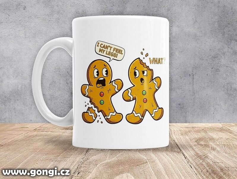 Hrnek - 0604 - Vánoce - Necítím si nohy! Co?